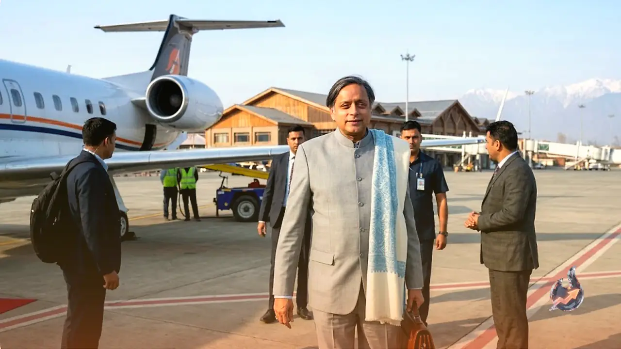 Shashi Tharoor Jet Off to Srinagar for Double Speaking Engagements