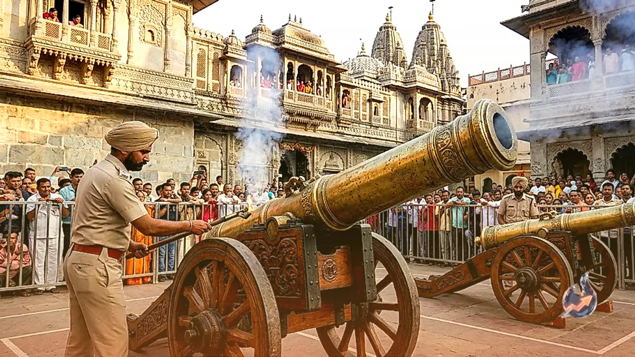 Historic Male and Female Cannons to Fire 21 Salutes for Lord Krishna Birth at Nathdwara Shrinathji Temple