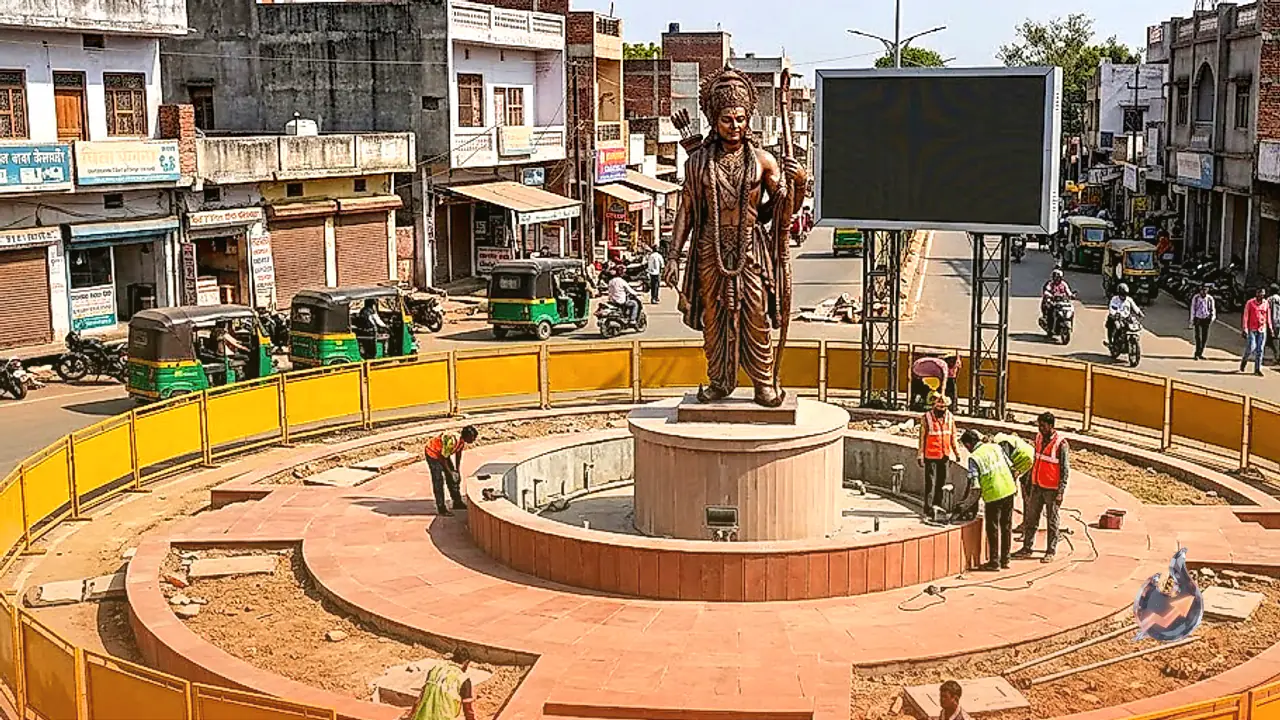 श्रीराम प्रतिमा और फाउंटेन के साथ संवरेगा चित्रकूट का बेड़ी पुलिया चौराहा, 5 करोड़ रुपये से होगा कायाकल्प