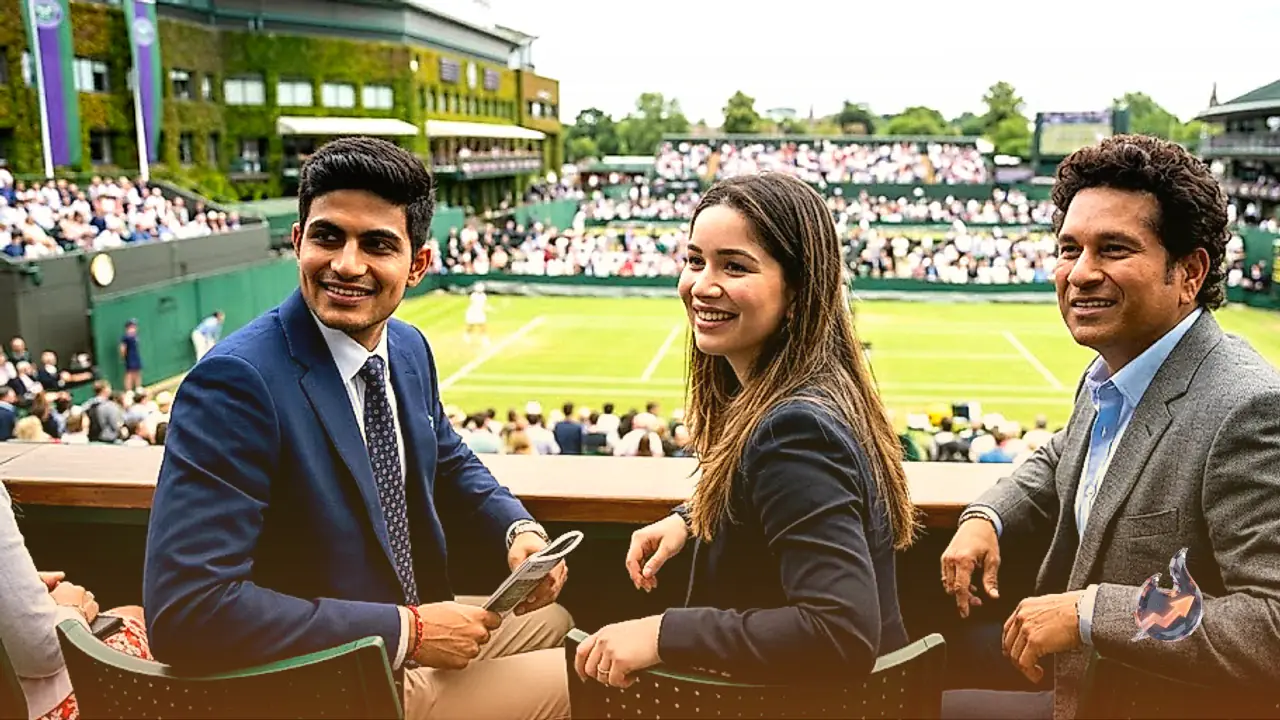 Shubman Gill Watches Wimbledon From The Royal Box With Sachin Tendulkar, But It's Sara Who Steals The Show