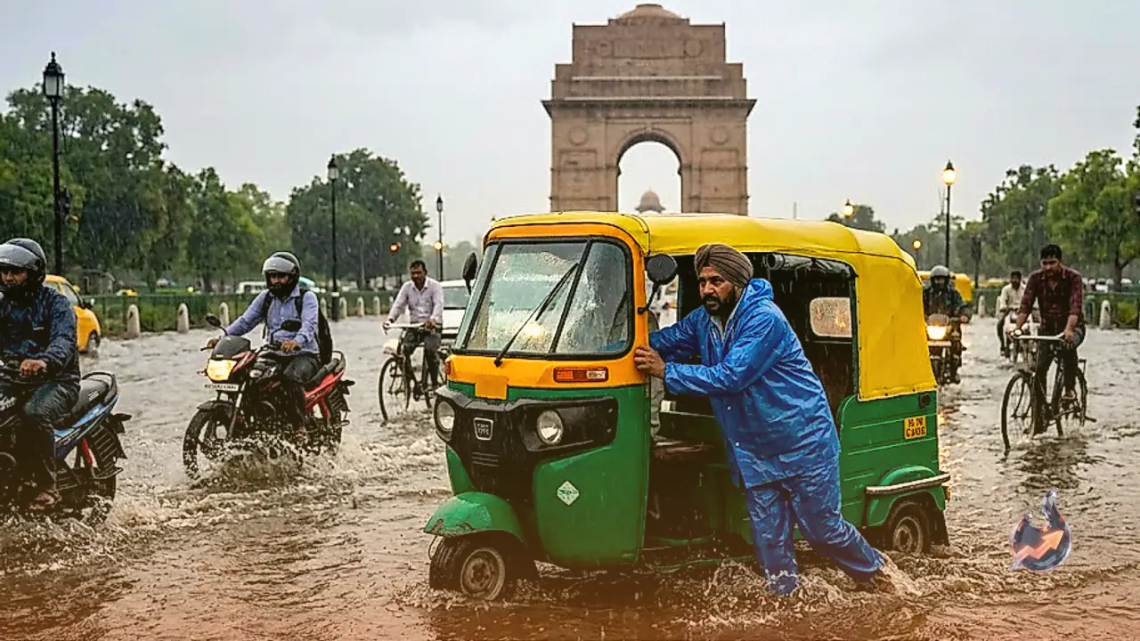 Heavy Downpours Push Delhi Past Full-Month Rainfall Target in Just Eight Days