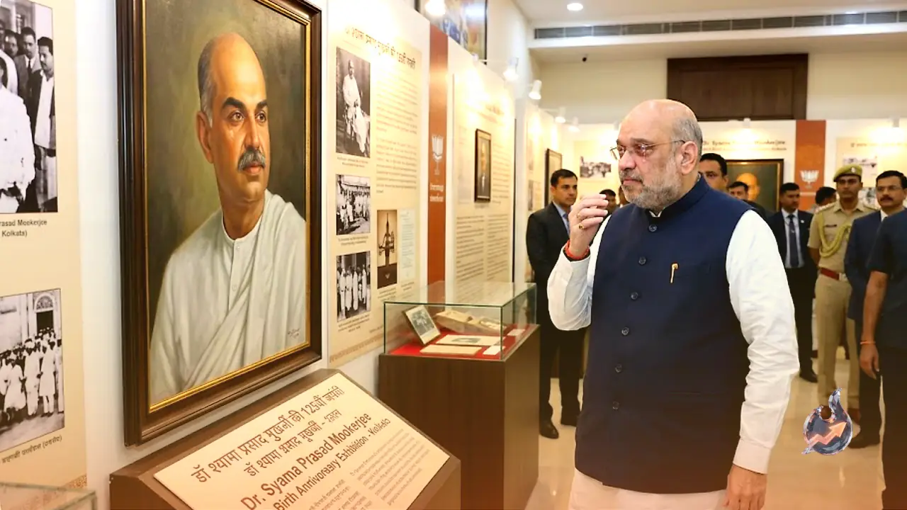 Amit Shah Gets Emotional Visiting Syama Prasad Mookerjee Exhibition in Kolkata on His 125th Birth Anniversary