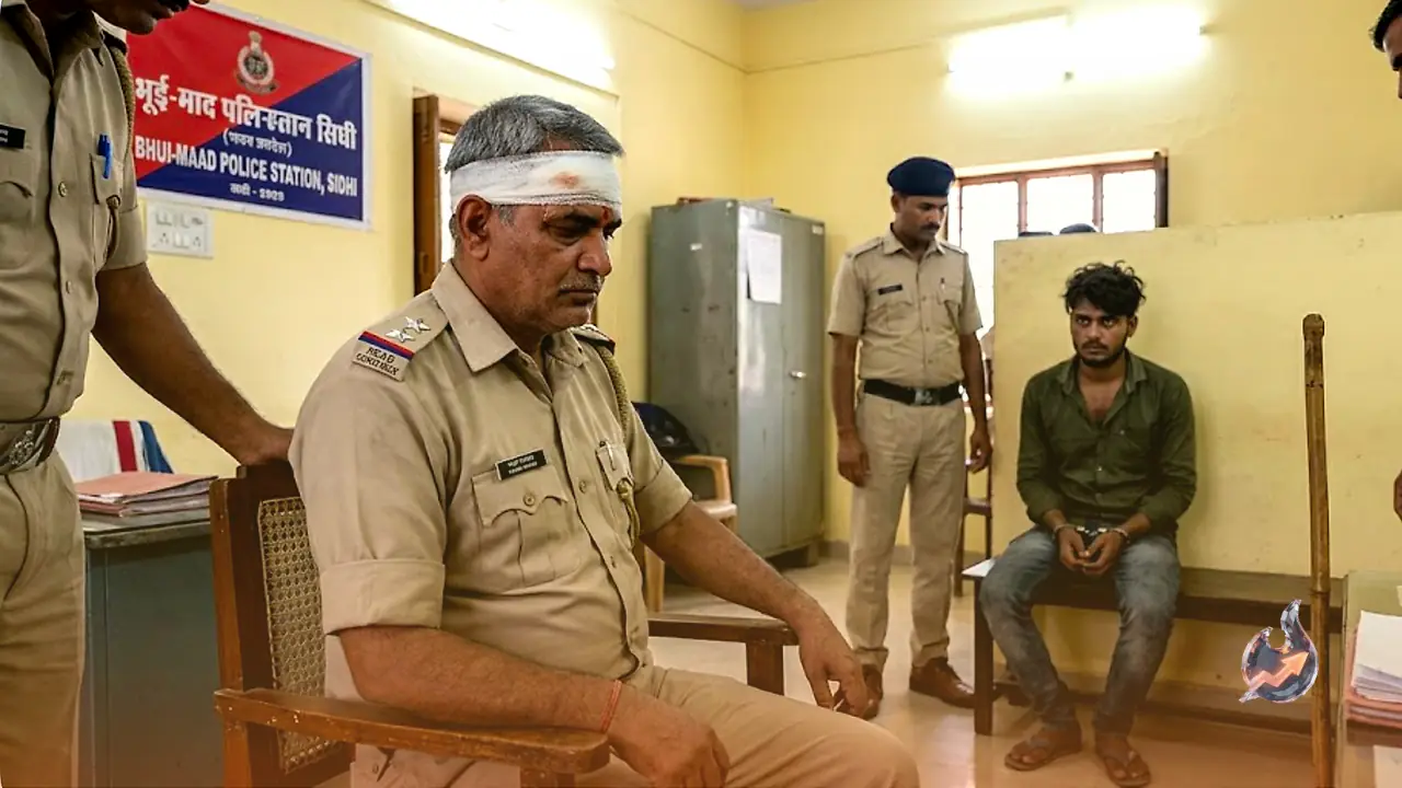 Sidhi: Head Constable brutally attacked with a stick inside police station, suspect in custody
