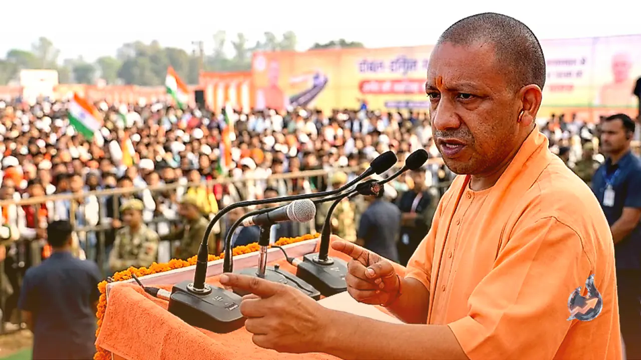 Yogi Adityanath Lists Double-Engine Government's Achievements In Amroha, Issues Stern Warning On Women And Traders' Safety