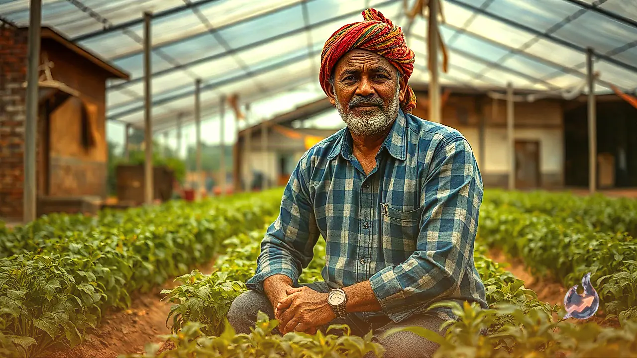 Sikar Farmer Sonaram Transforms Agriculture with Modern Tech, Earns 25 Lakh Annually from Polyhouse Cucumber Cultivation