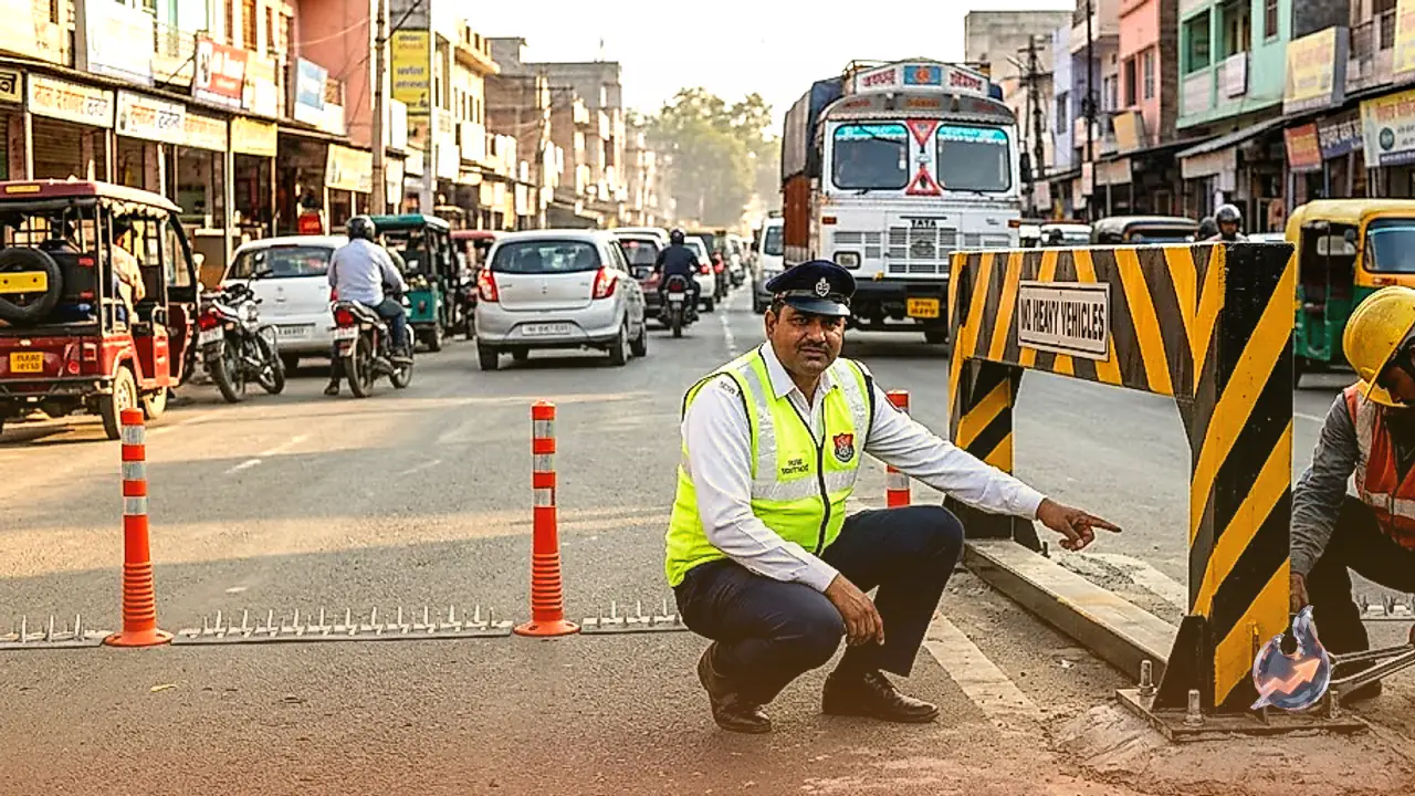 Sikar Traffic Police Unveils New Action Plan to End City Jams, Heavy Vehicles Banned From September