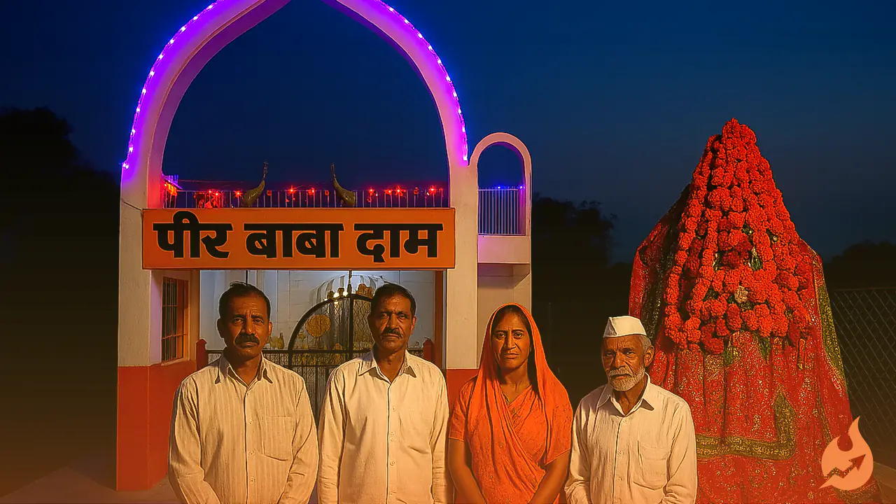 सीकर का थोरासी खरसाडू गांव: एक भी मुस्लिम परिवार नहीं, फिर भी हिंदू ही जलाते हैं पीर बाबा की मजार पर अखंड ज्योत