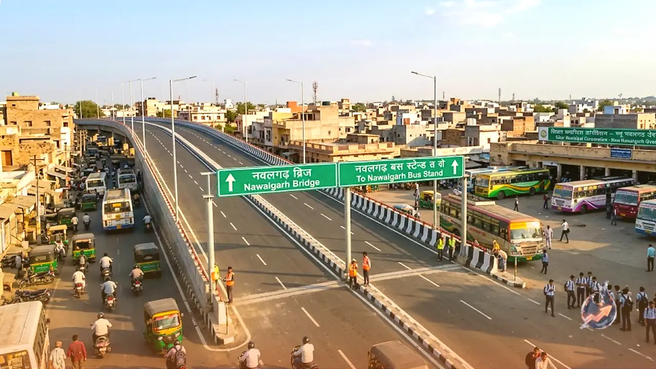 Sikar's New Nawalgarh Bridge Promises Relief from Traffic Congestion Starting Next Month