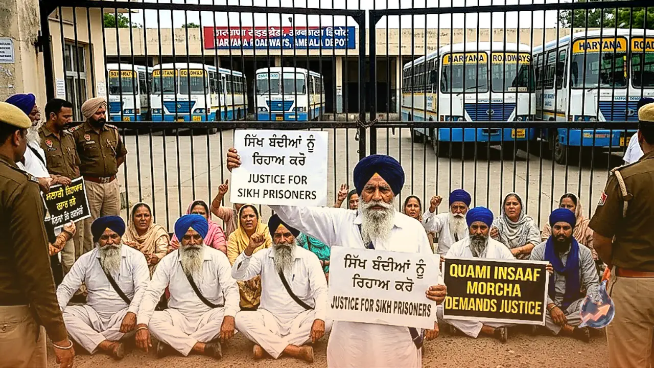 Punjab Bandh Halts Haryana Roadways Operations in Ambala as Protesters Demand Sikh Prisoners Release