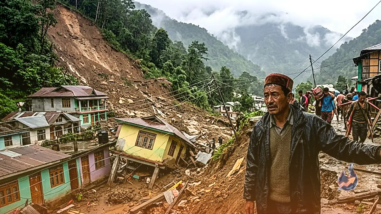 सिक्किम में मूसलाधार बारिश के बाद भीषण भूस्खलन, रिंबी गांव और गंगटोक में भारी तबाही