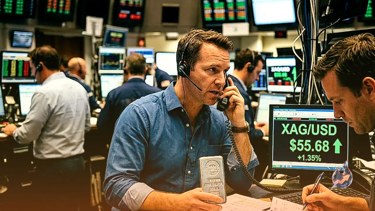 Silver Market Analysis: XAG/USD Fights to Maintain $55 Floor as Buyers Step In