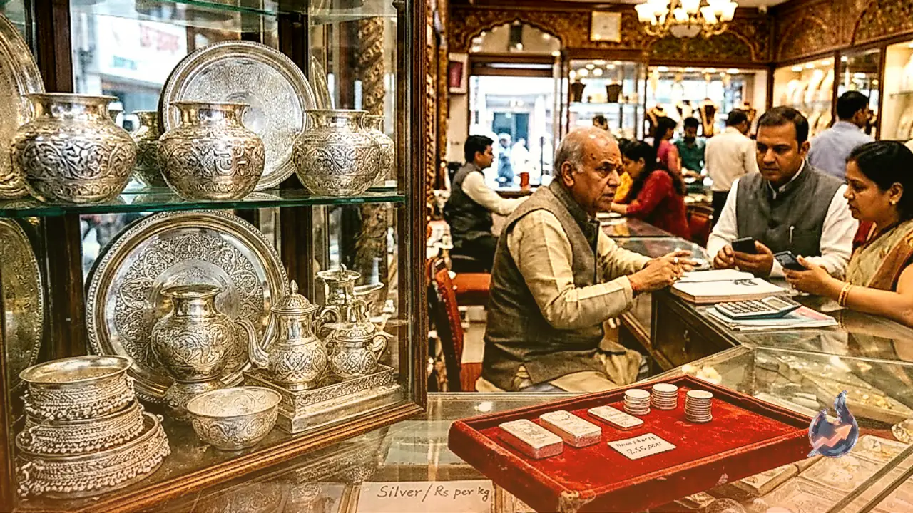 Silver Prices Slump Further Across India as Six-Day Plunge Hits Rs 40,000