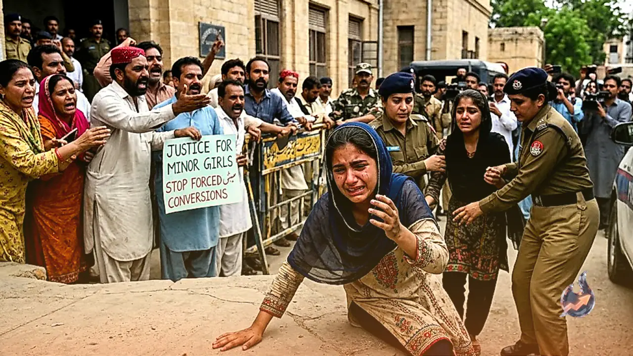 सिंध में दो नाबालिग हिंदू बहनों के जबरन निकाह पर बवाल, अदालत से मां-बाप के पास जाने की गुहार लगाते हुए बेहोश हुई बच्ची