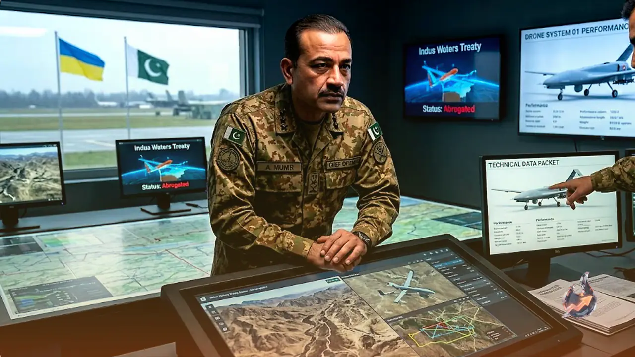Munir's War Talk After Indus Treaty Fallout Traces Back to Secret Ukraine Drone Training