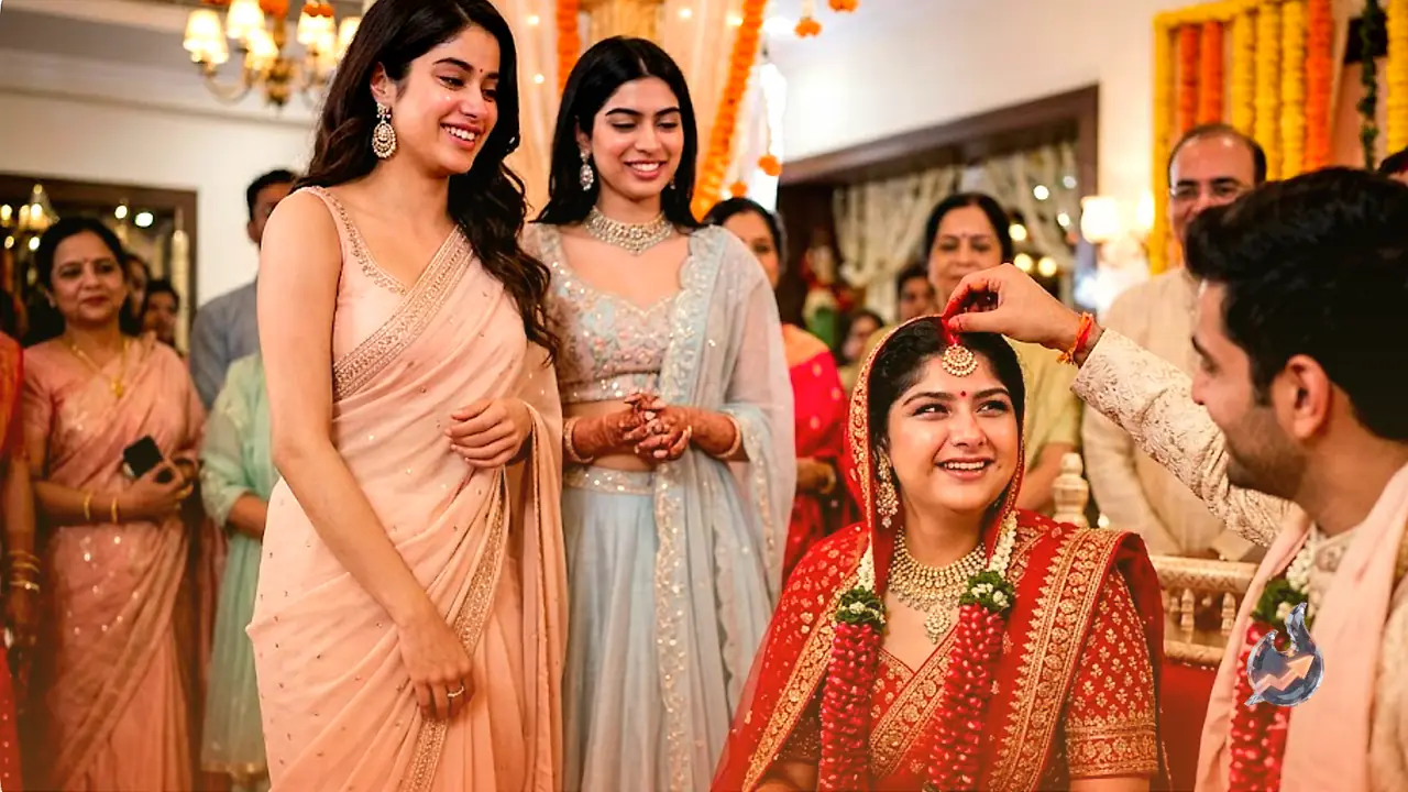 Anshula Kapoor's Sindoor Moment Steals the Spotlight as Janhvi and Khushi Light Up Her Wedding