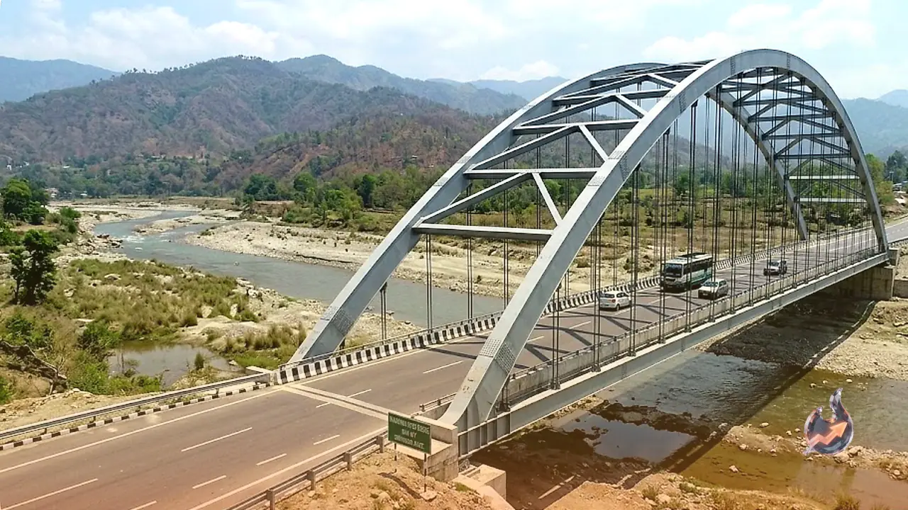 New Bow-String Bridge Over Markanda River Cuts the Dehradun to Ambala Route on NH-07