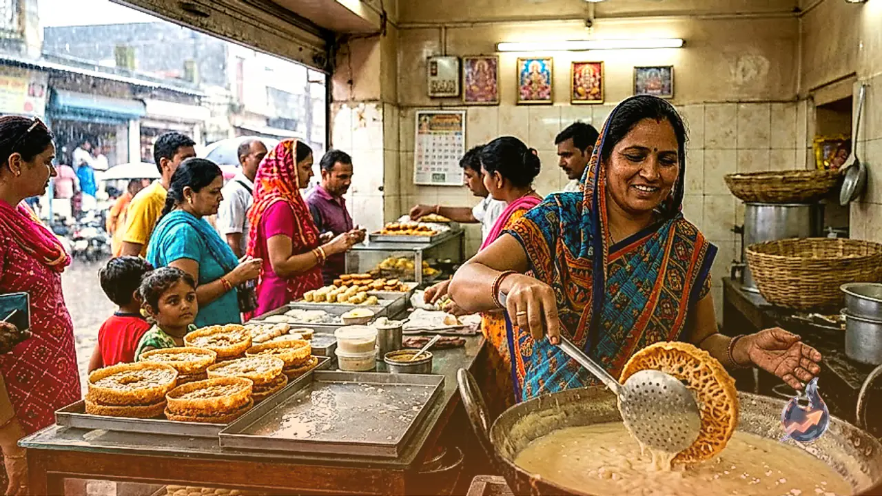 सिरोही में मलाईदार रबड़ी वाले जालीदार घेवर की बंपर मांग, त्योहारी सीजन में ₹400 से ₹900 किलो तक बिक रही राजस्थानी मिठाई
