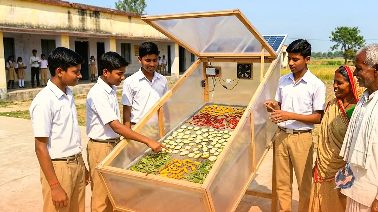सिर्फ 11 हजार रुपये में झारखंड के स्कूली बच्चों ने बना डाला ऑटोमैटिक सोलर ड्रायर, किसानों की बदल सकती है तकदीर