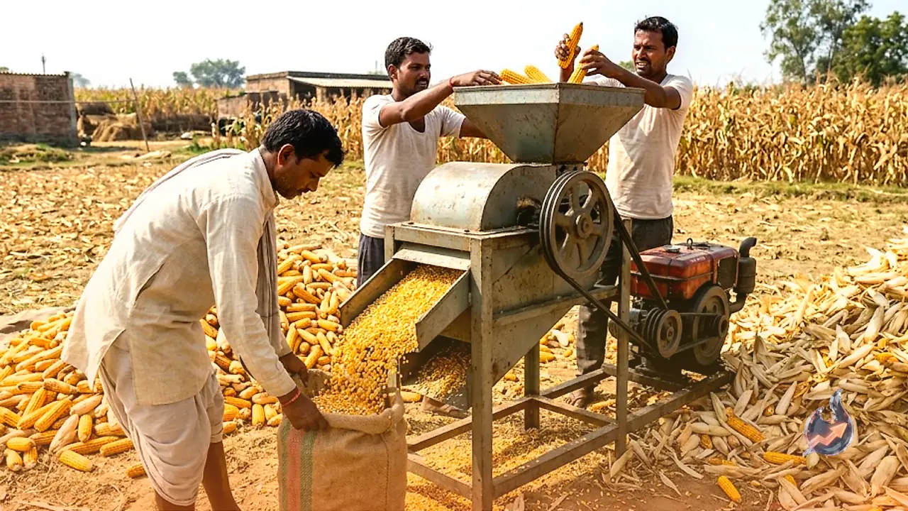 This 14000 Rupee Machine is Transforming Maize Farming in Bihar Shelling 20 Quintals a Day