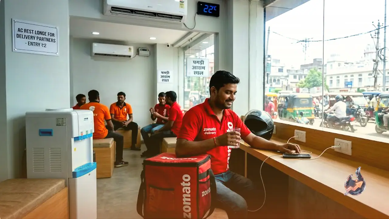 Patna Opens Air-Conditioned Rest Stops for Delivery Riders, and Entry Costs Just Two Rupees