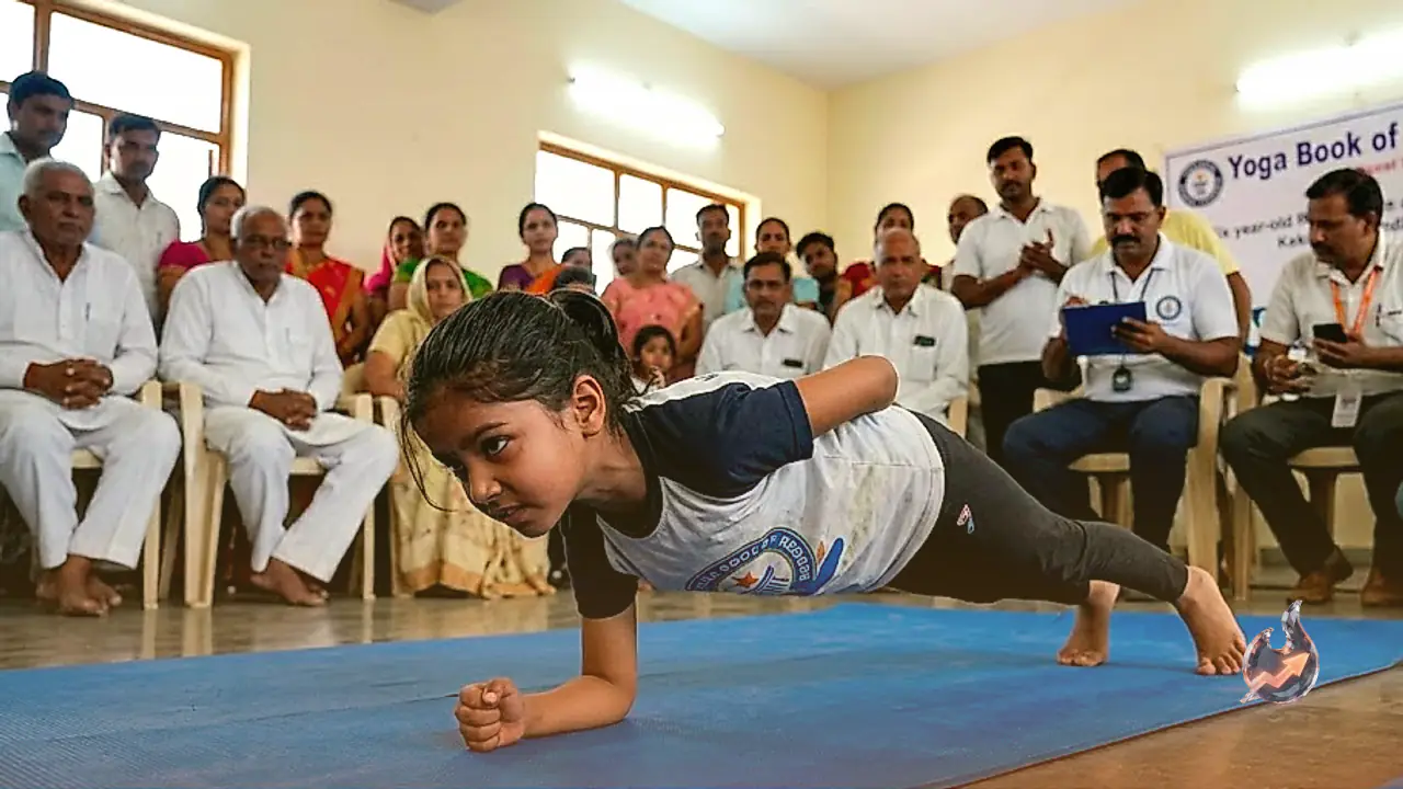 Six-Year-Old Rudranshi Rathore Sets World Record with a Four-Minute Single-Arm Plank