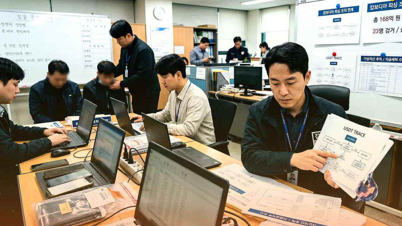 Seoul Police Refer 23 in Crypto Laundering Crackdown Linked to $11M Cambodian Phishing Ring