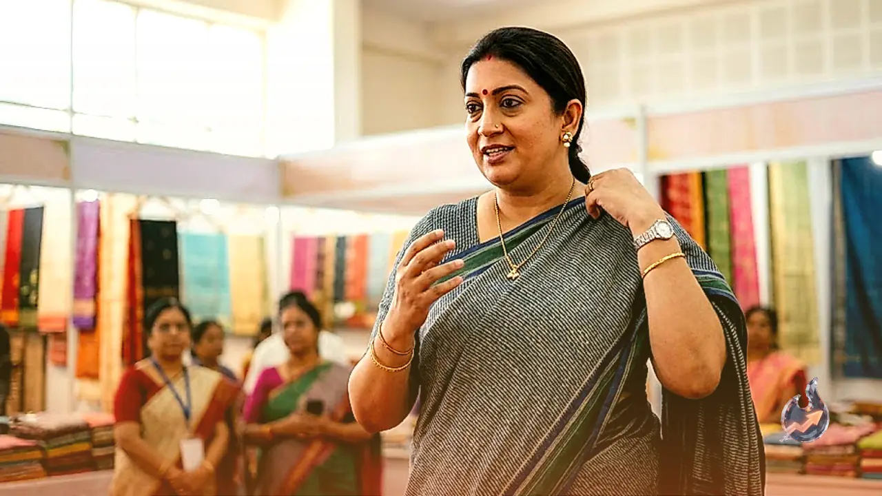 Smriti Irani Demonstrates Saree Styling Elegance Through Simple Traditional Weaves