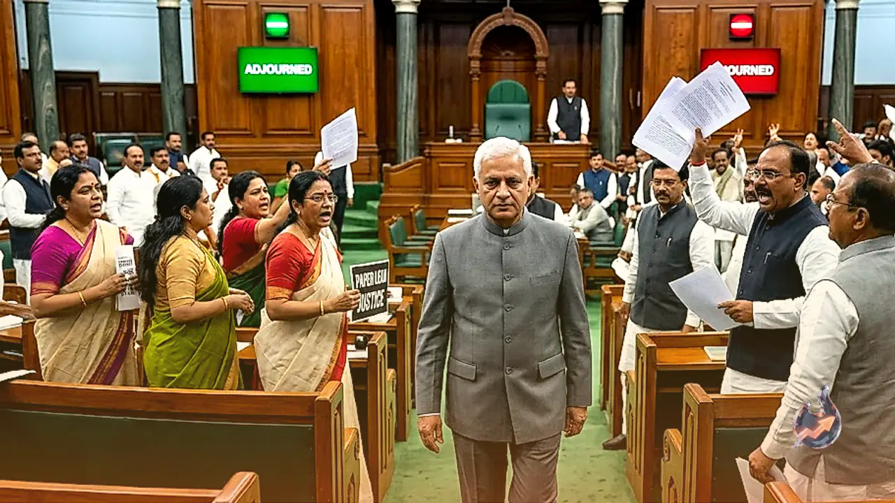 संसद के मानसून सत्र में पेपर लीक और जन्म पंजीकरण विधेयक पर जोरदार हंगामा, एनएसए अजीत डोभाल की उपस्थिति के बीच लोकसभा स्थगित