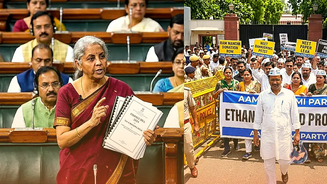 Sitharaman to Table Key Tax Bills in Parliament Today as Kejriwal Marches Toward PM's Residence