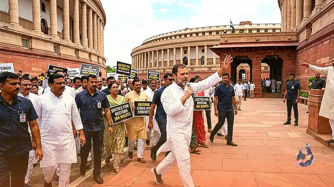 संसदीय कार्यवाही में छात्र कार्रवाई और राम मंदिर मुद्दे पर हंगामा, प्रियंका और राहुल के प्रदर्शन पर गिरिराज सिंह का तीखा हमला