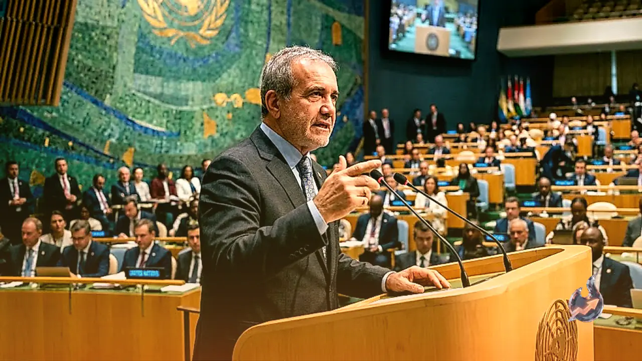 Iranian President Masoud Pezeshkian Denounces US and Israel at UN General Assembly