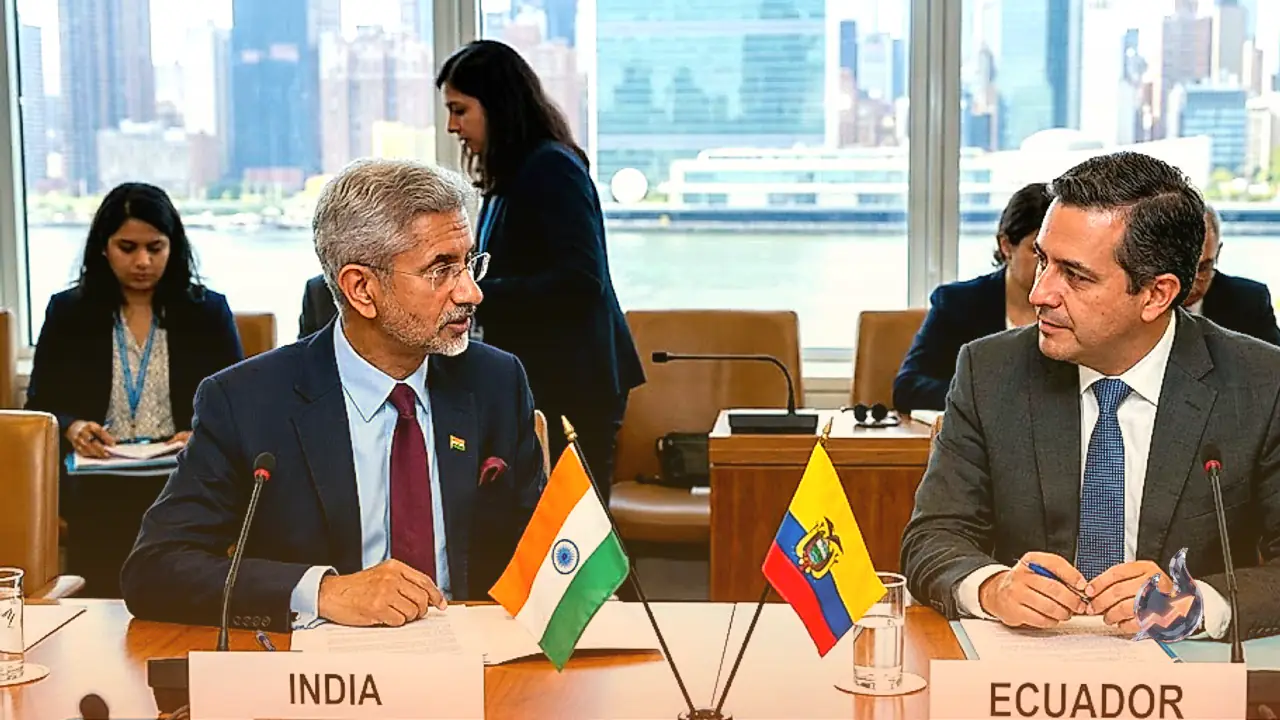 Foreign Ministers of India and Ecuador Hold Bilateral Talks on Energy and Pharma Ties at UNGA