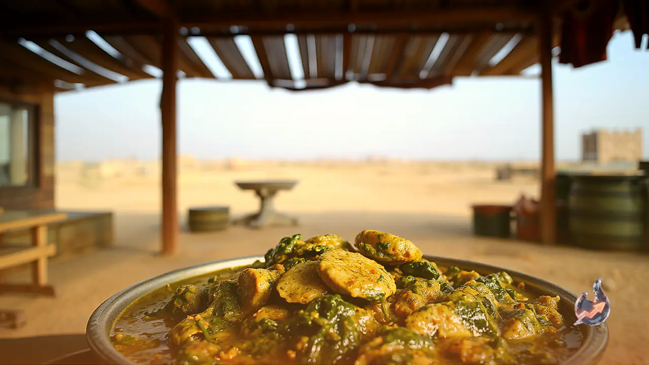 Soft Makki Dhokle in Spicy Spinach Gravy Recipe