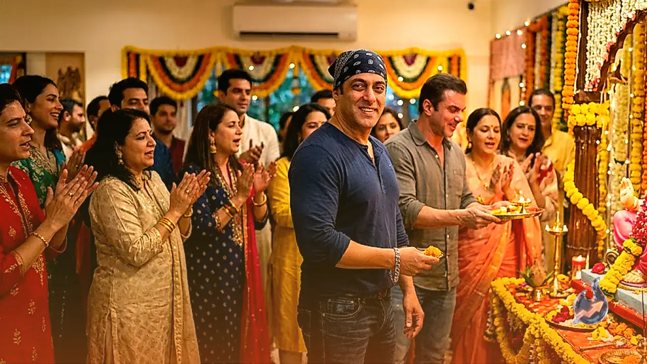 Salman Khan Attends Ganpati Aarti at Sohail Khan's Residence, Grabs Attention in Bandana and Casual Denim