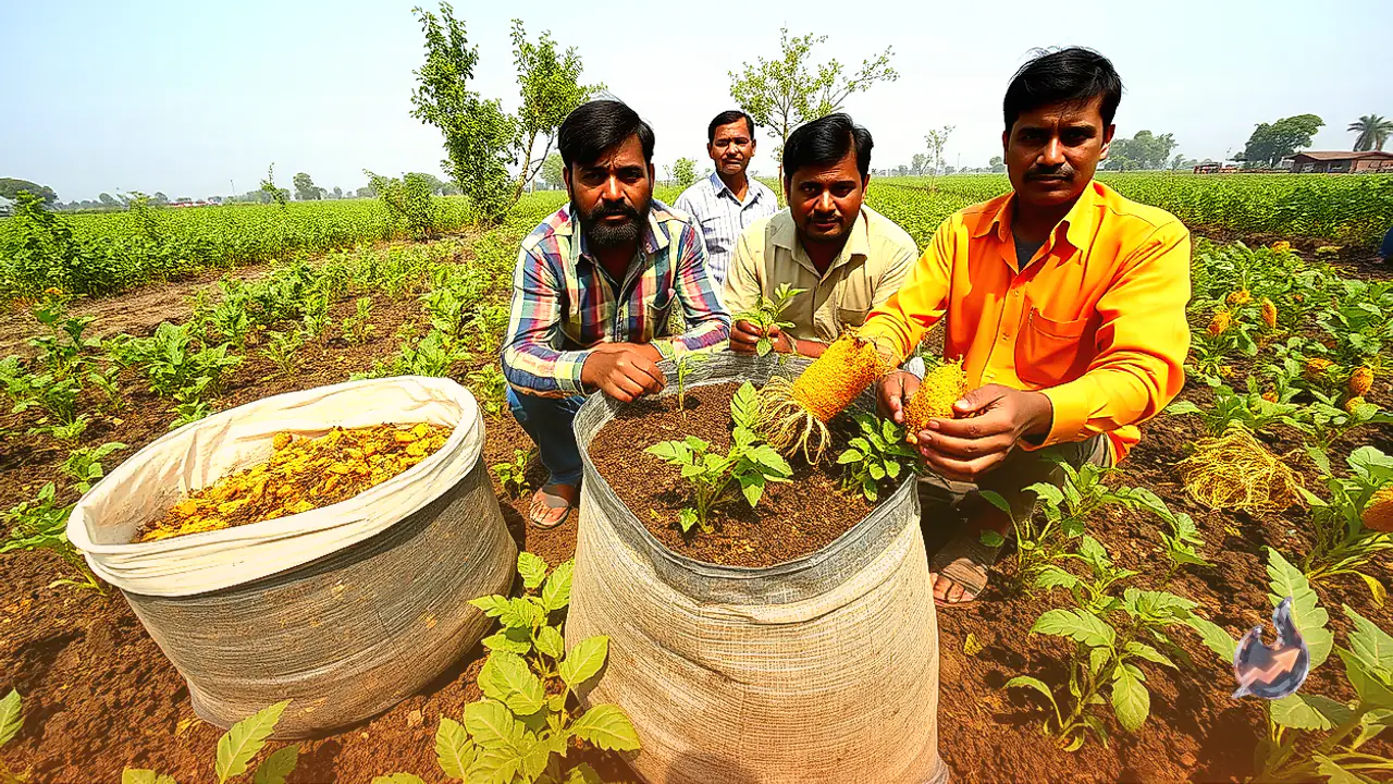 मिट्टी के बिना वर्मी कंपोस्ट बैग में तैयार होगी हल्दी, उत्पादन डेढ़ गुना बढ़ने की उम्मीद