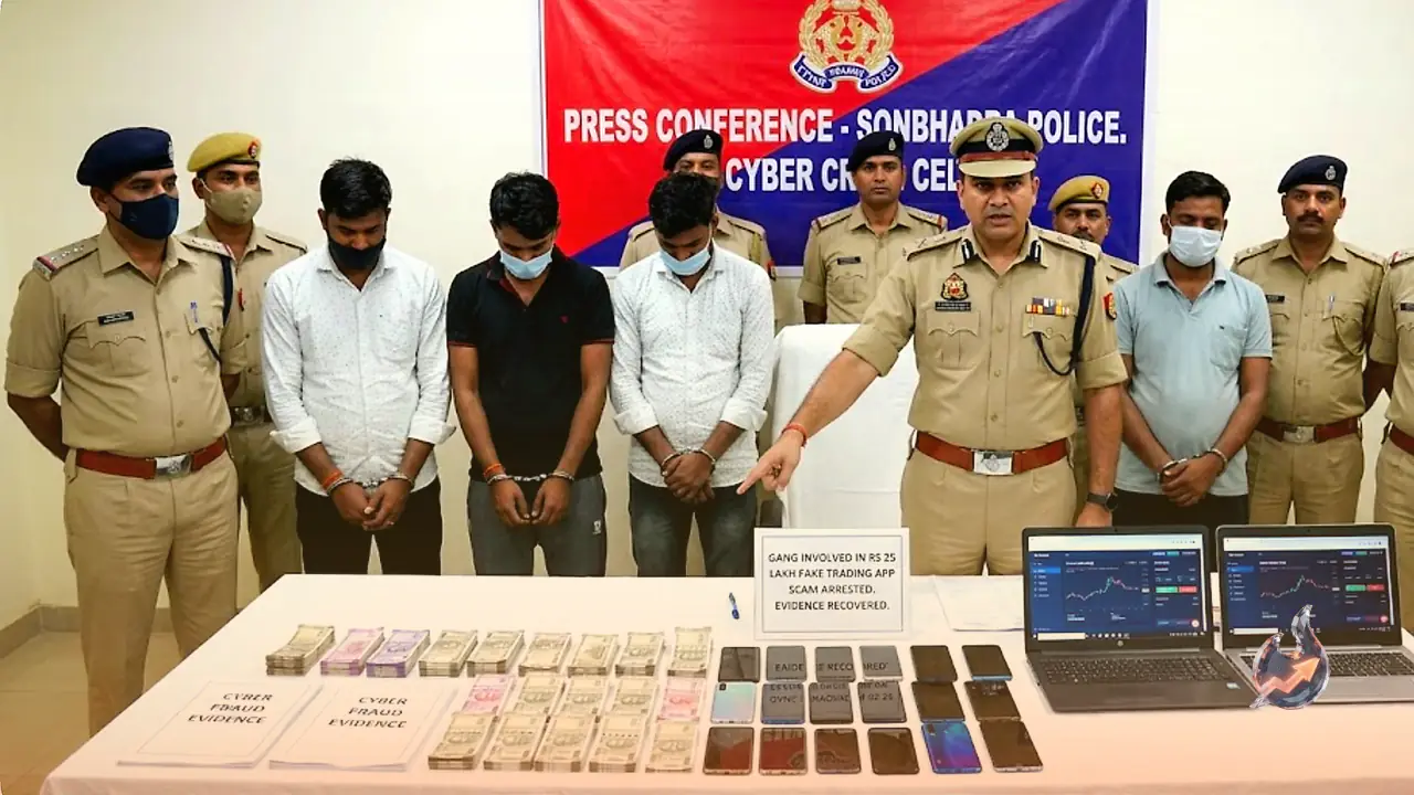 Four Policemen Among Victims as Sonbhadra Police Crack Rs 25 Lakh Fake Trading App Scam, Nab Gang in Lucknow