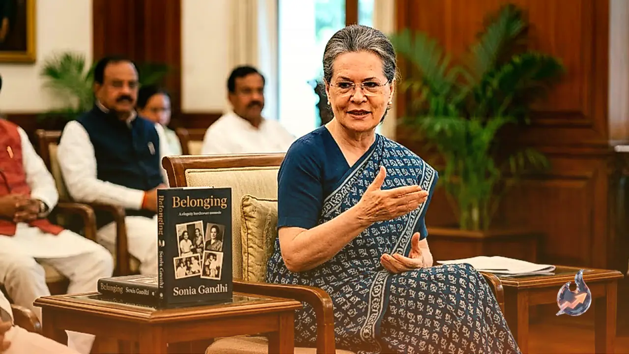 सोनिया गांधी की आत्मकथा बिलॉन्गिंग ए जर्नी ऑफ लव दस नवंबर को होगी रिलीज