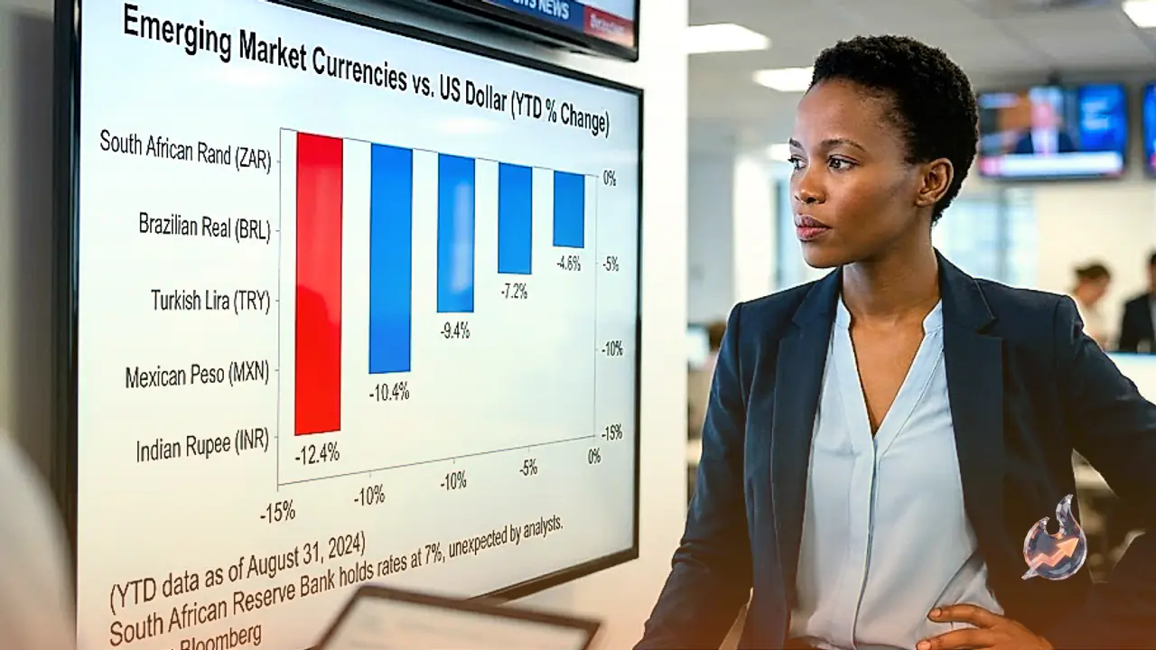 South African Reserve Bank Surprises Markets With Rate Pause as Rand Plunges Against Dollar