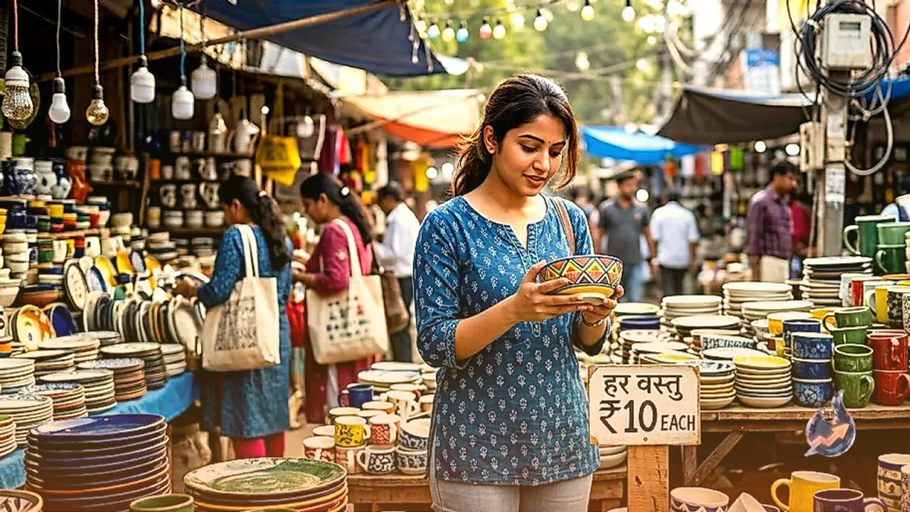 Discover South Delhi's Hidden Hub for Cafe-Style Crockery and Home Decor Starting at Just ₹10