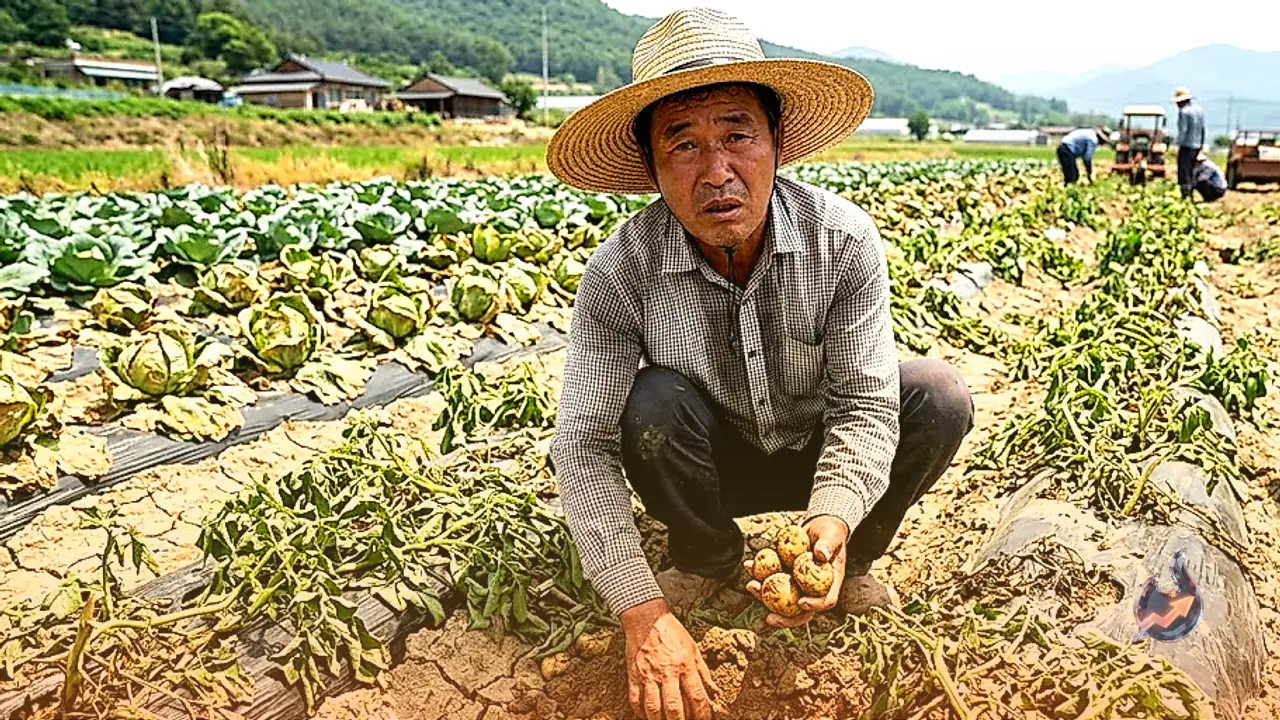Record Heat in South Korea Bakes Crops Underground and Claims 31 Lives