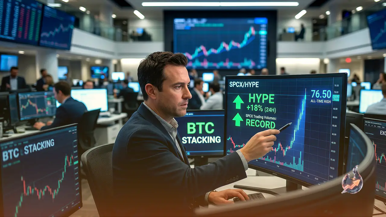 SpaceX Trading Pours Onto Hyperliquid and Drives HYPE to a Record $76.50