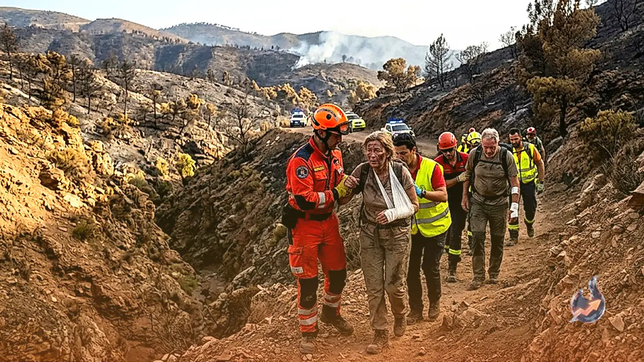 Spain Wildfire Crisis: Burned British Couple Rescued From Deep Ravine as Death Toll Hits Twelve and Alert System Facing Heavy Backlash