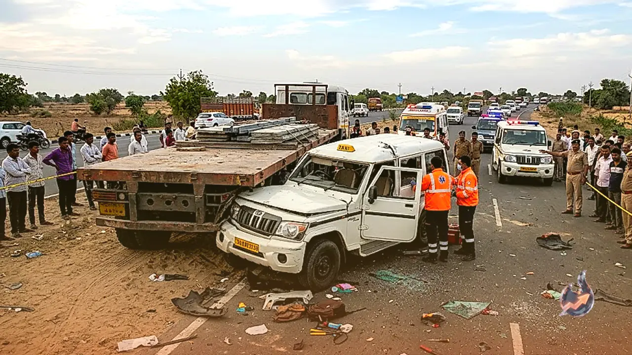 Speeding Bolero Rams Parked Trailer on Bhavnagar-Somnath Highway, 7 Shipyard Workers Killed