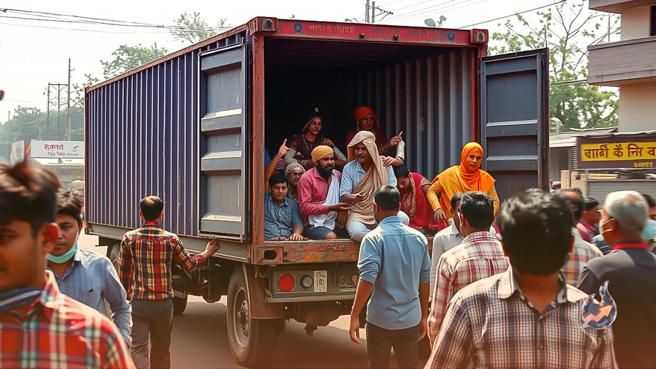 Speeding Container Rams Tractor-Trolley Carrying Navratri Devotees in Saharanpur, Four Killed