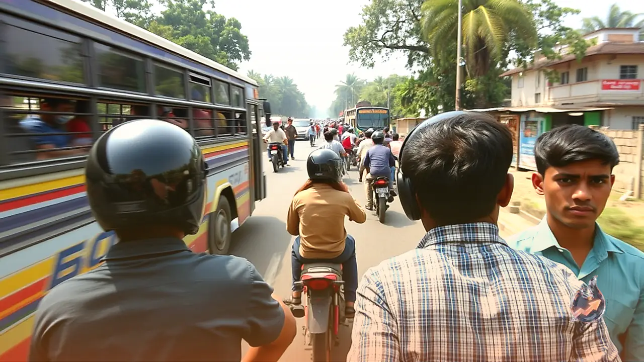 Speeding Public Transport Bus Hits Bike Near Mungana on Udaipur Road, Two School Students Killed