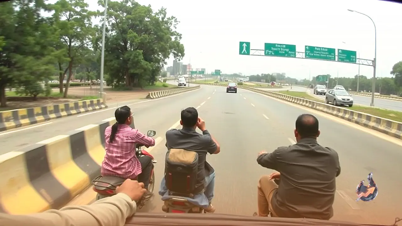 Speeding Skoda Jumps Divider and Flips into Green Belt on Dwarka Expressway, Driver Critical