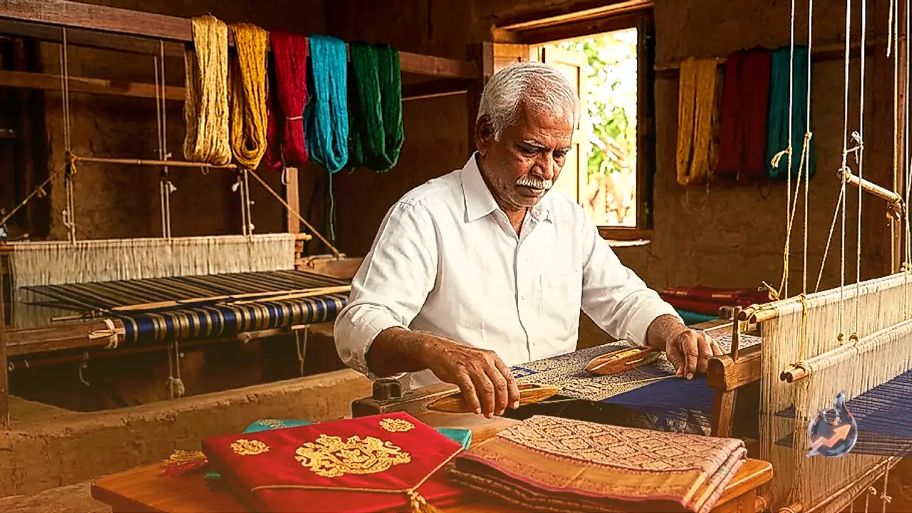 Meet Nagraju: The Master Handloom Weaver Crafting Royal Silk Invitations and Sacred Deity Garments
