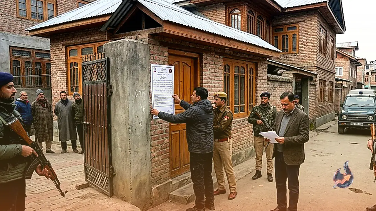 Srinagar Crackdown: Properties Worth Over Seven Crores Attached in Drugs and Terror Financing Case