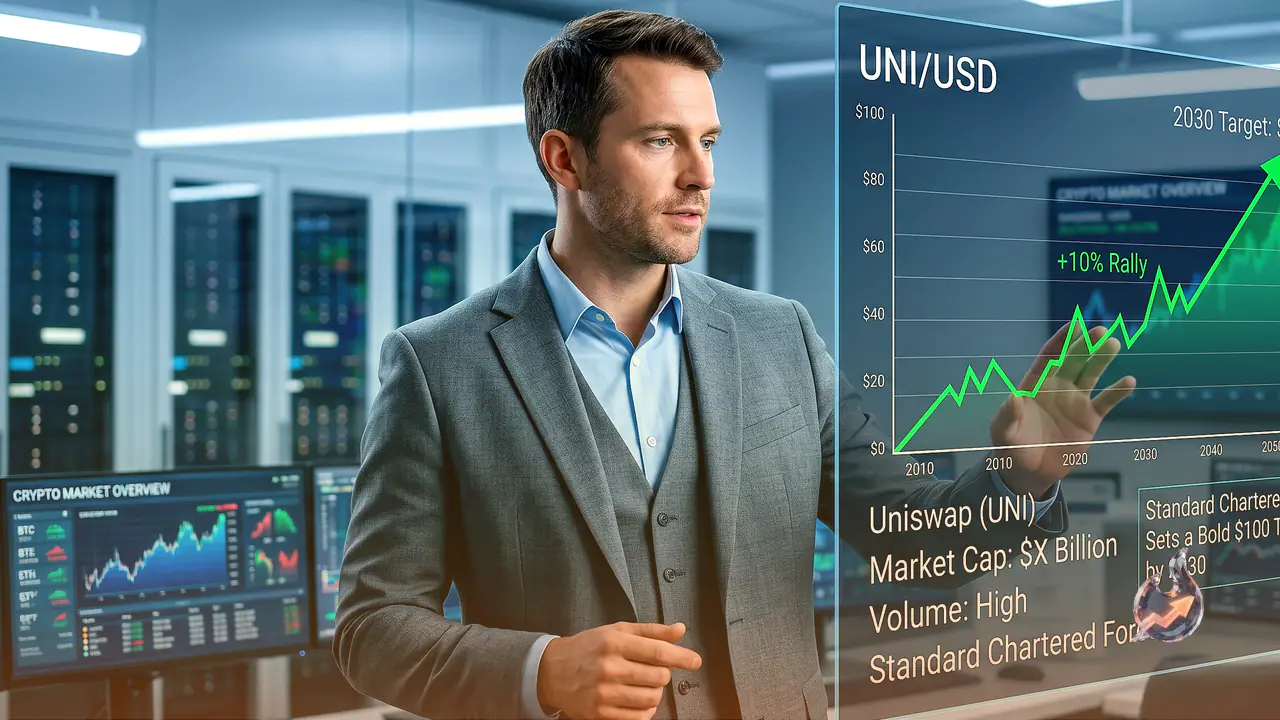 Uniswap Jumps 10% as Standard Chartered Sets a Bold $100 Target by 2030