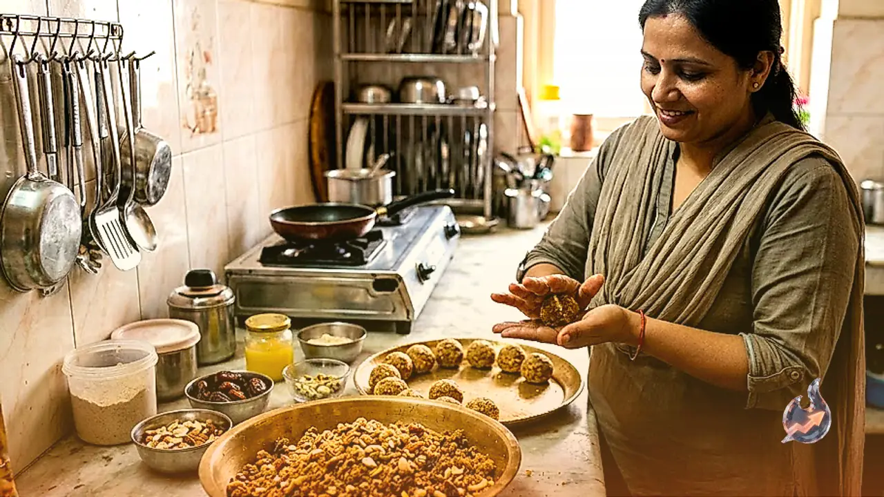 Stay Energized During Fasting With Nutritious Dry Fruit Churma Ladoos Prepared at Home